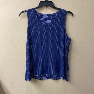 41 Hawthorn Soria Reversible Blouse in Navy. Size large.